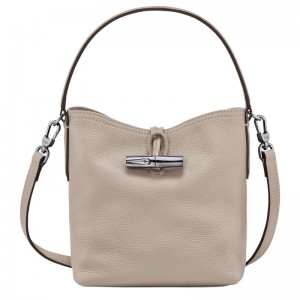 Bolsa Balde Longchamp Roseau Essential XS Feminino Cinzentas | 2049-YQAUX