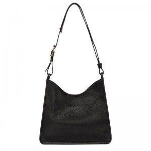 Bolsa Hobo Longchamp Le Foulonné M Feminino Pretas | 8265-DPOZT