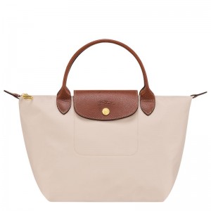 Bolsa de Mão Longchamp Le Pliage Original S Feminino Branco | 0697-WLZMS