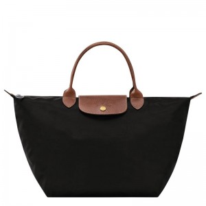 Bolsa de Mão Longchamp Le Pliage Original M Feminino Pretas | 2495-WFVTI