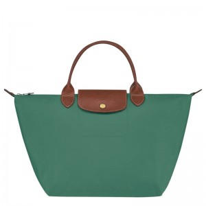 Bolsa de Mão Longchamp Le Pliage Original M Feminino Verde Oliva | 0423-FUWYJ