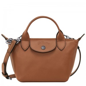 Bolsa de Mão Longchamp Le Pliage Xtra XS Feminino Marrom | 7586-XYEDT