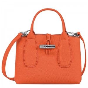 Bolsa de Mão Longchamp Roseau S Feminino Laranja | 3426-DLYKG