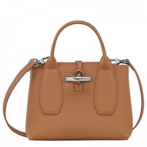 Bolsa de Mão Longchamp Roseau S Feminino Bege | 9380-LIJYR