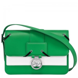 Bolsas Crossbody Longchamp Box-Trot M Feminino Verdes | 8527-UBLHN