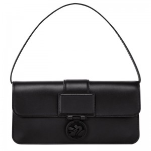 Bolsas De Ombro Longchamp Box-Trot M Feminino Pretas | 7051-OXYEV