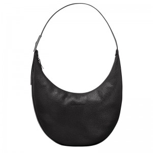 Bolsas De Ombro Longchamp Roseau Essential L Feminino Pretas | 5283-NULGK