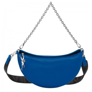 Bolsas De Ombro Longchamp Smile S Feminino Azuis | 7489-QPMHI