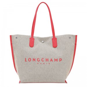 Bolsas Tote Longchamp Essential L Feminino Cinzentas | 9350-NSXDA