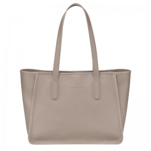 Bolsas Tote Longchamp Le Foulonné L Feminino Cinzentas | 0586-NKEXJ