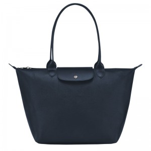 Bolsas Tote Longchamp Le Pliage City L Feminino Azul Marinho | 5790-HPLAT