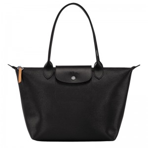 Bolsas Tote Longchamp Le Pliage City M Feminino Pretas | 2510-HJNYK