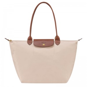 Bolsas Tote Longchamp Le Pliage Original L Feminino Branco | 8315-RINWD