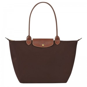 Bolsas Tote Longchamp Le Pliage Original L Feminino Chocolate | 0179-UICSD