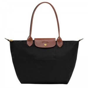 Bolsas Tote Longchamp Le Pliage Original M Feminino Pretas | 9368-OHEFN