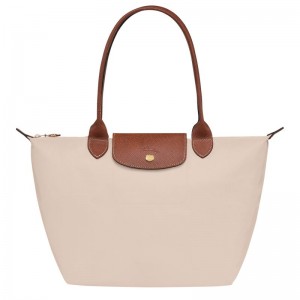 Bolsas Tote Longchamp Le Pliage Original M Feminino Branco | 0146-XHLCY