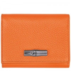 Carteira Longchamp Roseau Essential Feminino Laranja | 6935-HXZBY