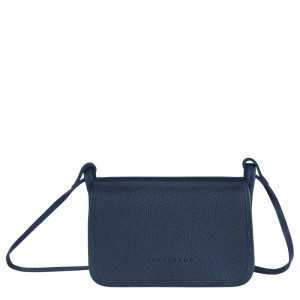 Clutch Longchamp Le Foulonné XS Feminino Azul Marinho | 5120-GQKYL