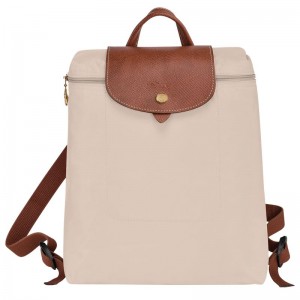 Mochilas Longchamp Le Pliage Original M Feminino Branco | 2765-QFEMB