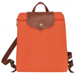 Mochilas Longchamp Le Pliage Original M Feminino Laranja | 4157-AWSUK