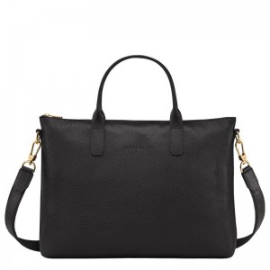 Pasta Longchamp Le Foulonné S Feminino Pretas | 8140-OBAZF