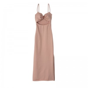 Vestido Longchamp Midi Feminino Bege | 3502-OMYCP