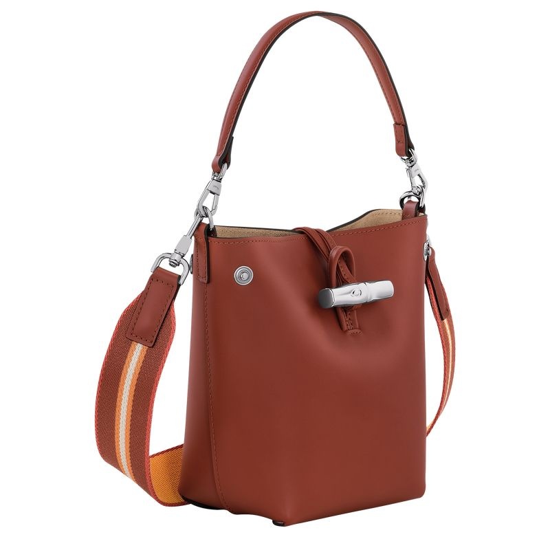 Bolsa Balde Longchamp Roseau XS Feminino Marrom | 9081-STQAG