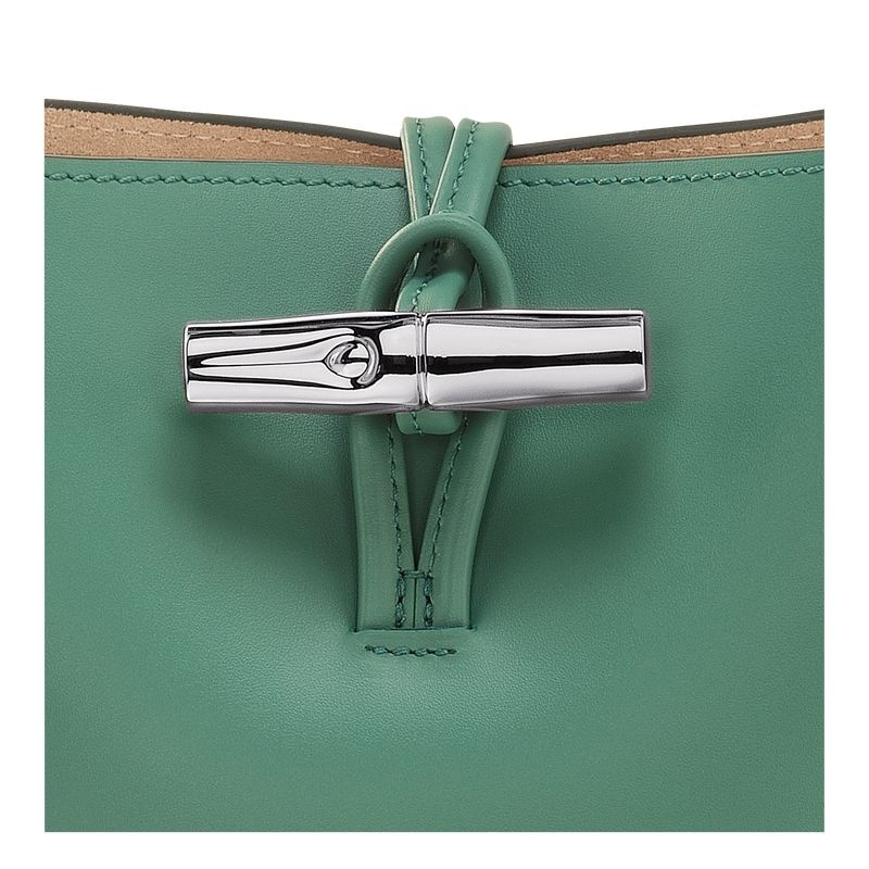 Bolsa Balde Longchamp Roseau XS Feminino Verde Oliva | 6584-UXHLA