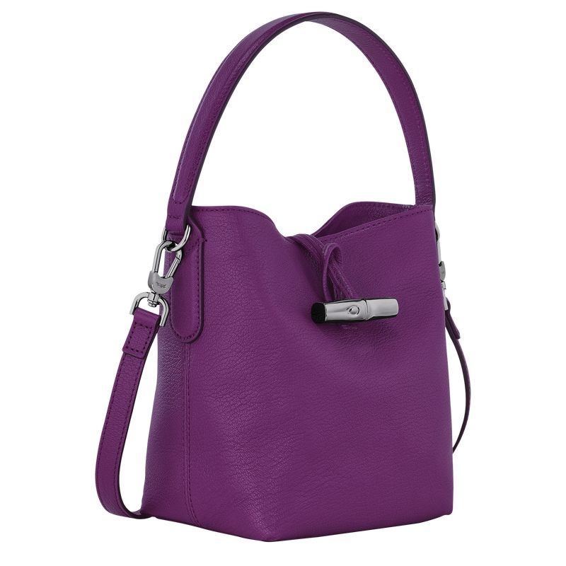 Bolsa Balde Longchamp Roseau XS Feminino Roxo | 3618-NMDJR