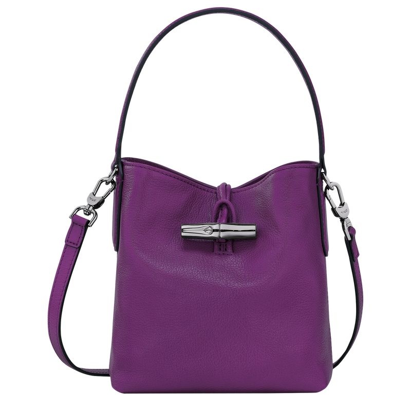 Bolsa Balde Longchamp Roseau XS Feminino Roxo | 3618-NMDJR