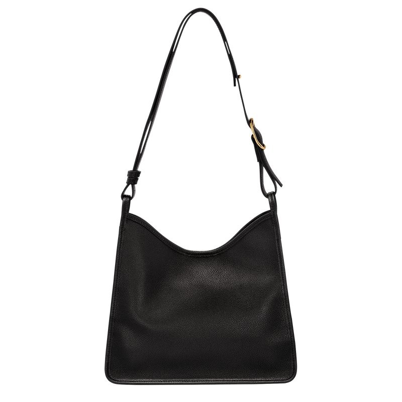 Bolsa Hobo Longchamp Le Foulonné M Feminino Pretas | 8265-DPOZT