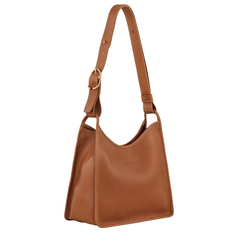 Bolsa Hobo Longchamp Le Foulonné M Feminino Marrom | 7469-YWRZI