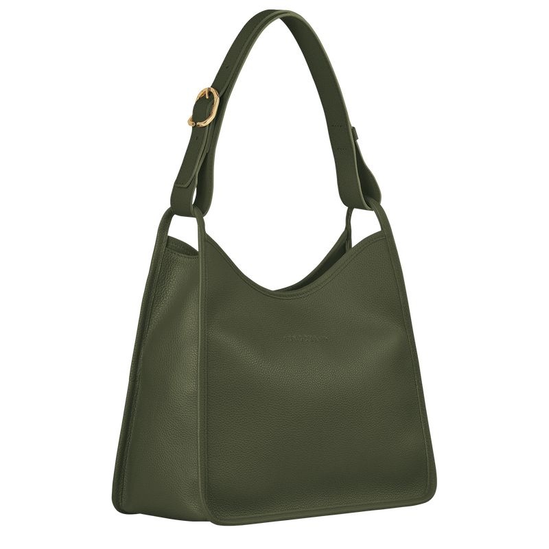 Bolsa Hobo Longchamp Le Foulonné M Feminino Caqui | 2764-HLUFE