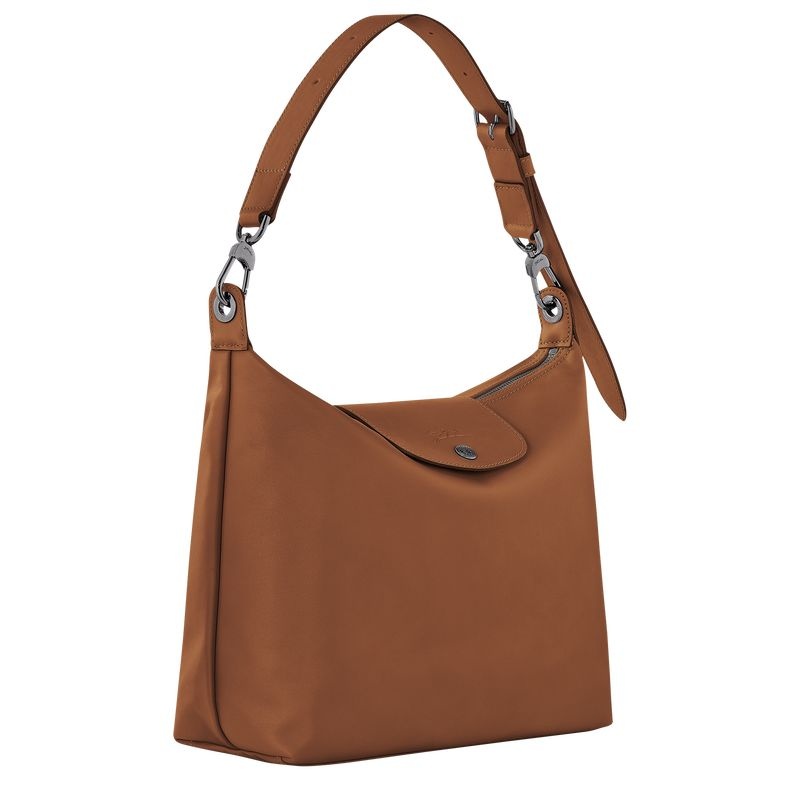 Bolsa Hobo Longchamp Le Pliage Xtra M Feminino Marrom | 9308-BVJPK