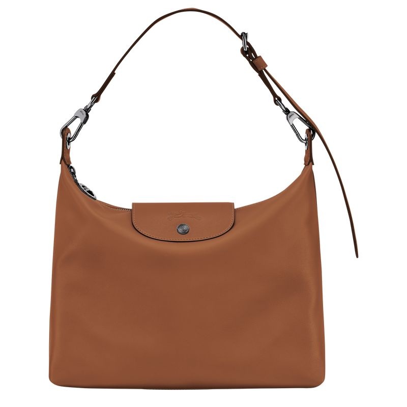 Bolsa Hobo Longchamp Le Pliage Xtra M Feminino Marrom | 9308-BVJPK