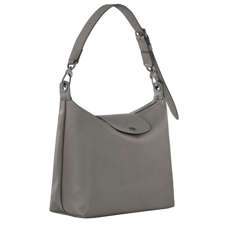 Bolsa Hobo Longchamp Le Pliage Xtra M Feminino Cinzentas | 5238-VSHQP