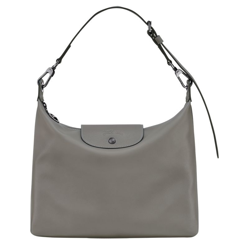 Bolsa Hobo Longchamp Le Pliage Xtra M Feminino Cinzentas | 5238-VSHQP