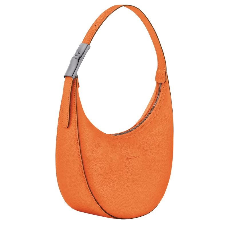 Bolsa Hobo Longchamp Roseau Essential M Feminino Laranja | 7691-FDEHM