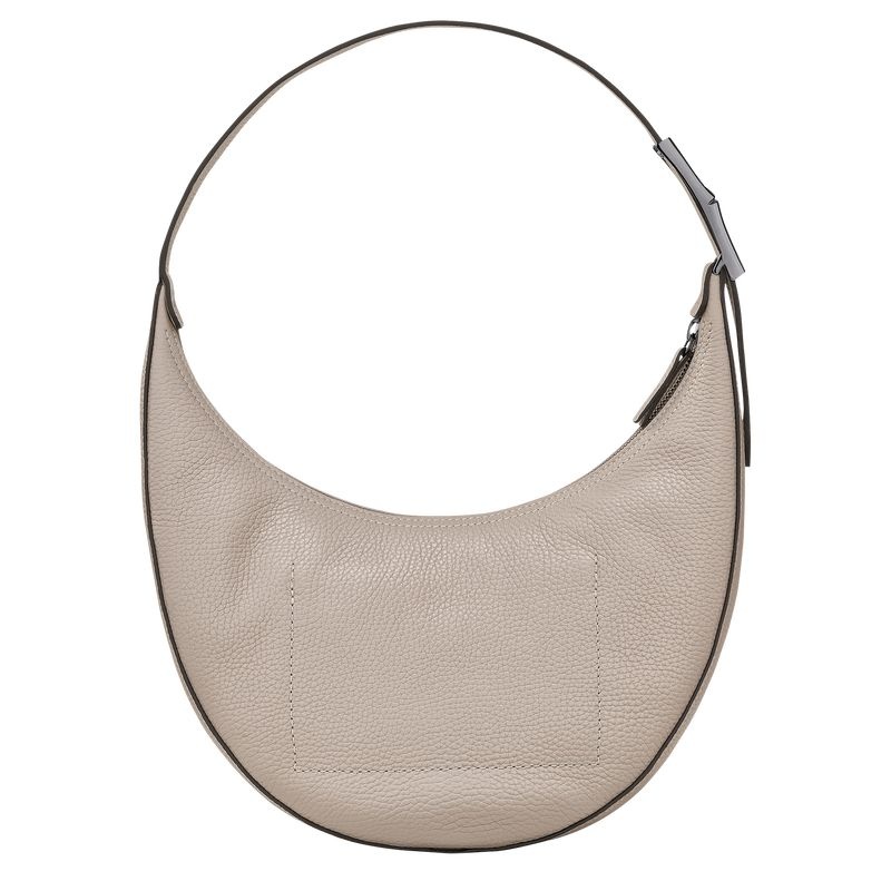 Bolsa Hobo Longchamp Roseau Essential M Feminino Cinzentas | 0274-JVRQU