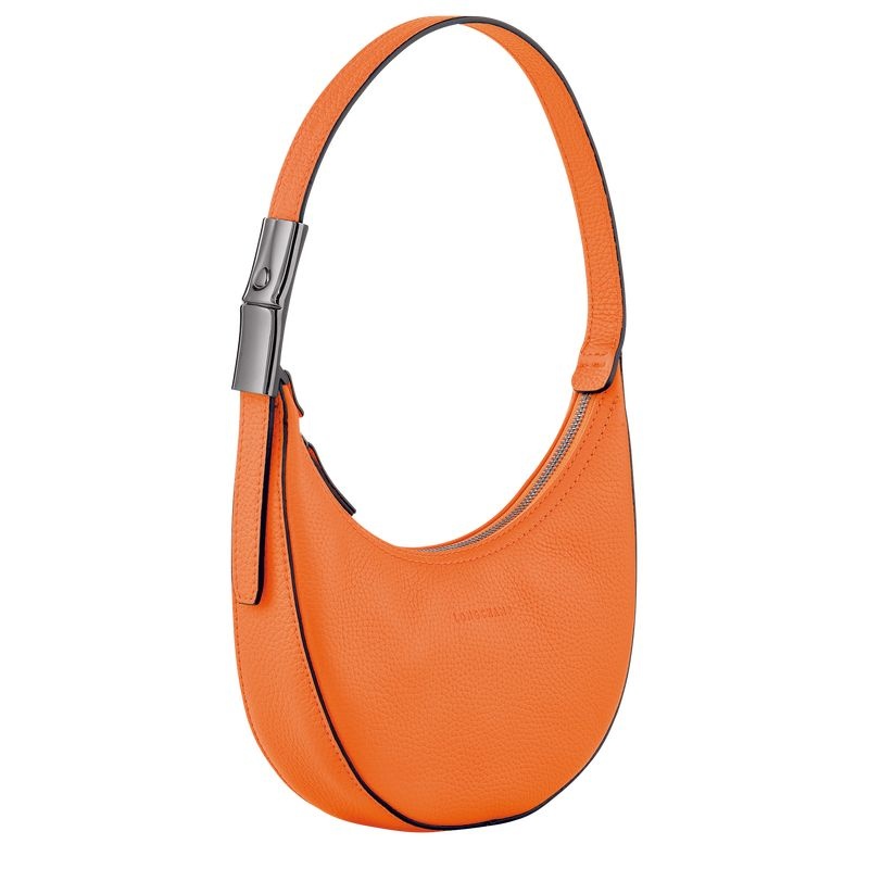 Bolsa Hobo Longchamp Roseau Essential S Feminino Laranja | 9065-OFZEL