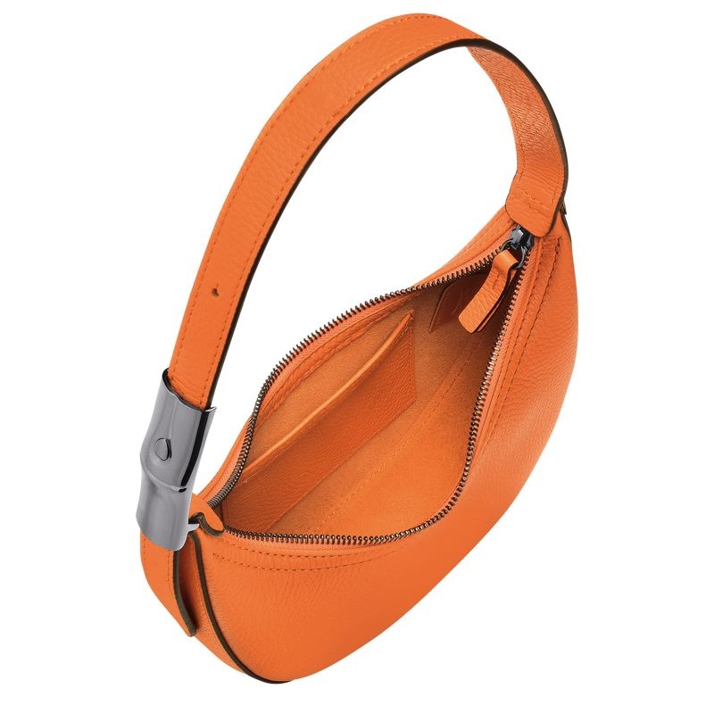 Bolsa Hobo Longchamp Roseau Essential S Feminino Laranja | 9065-OFZEL