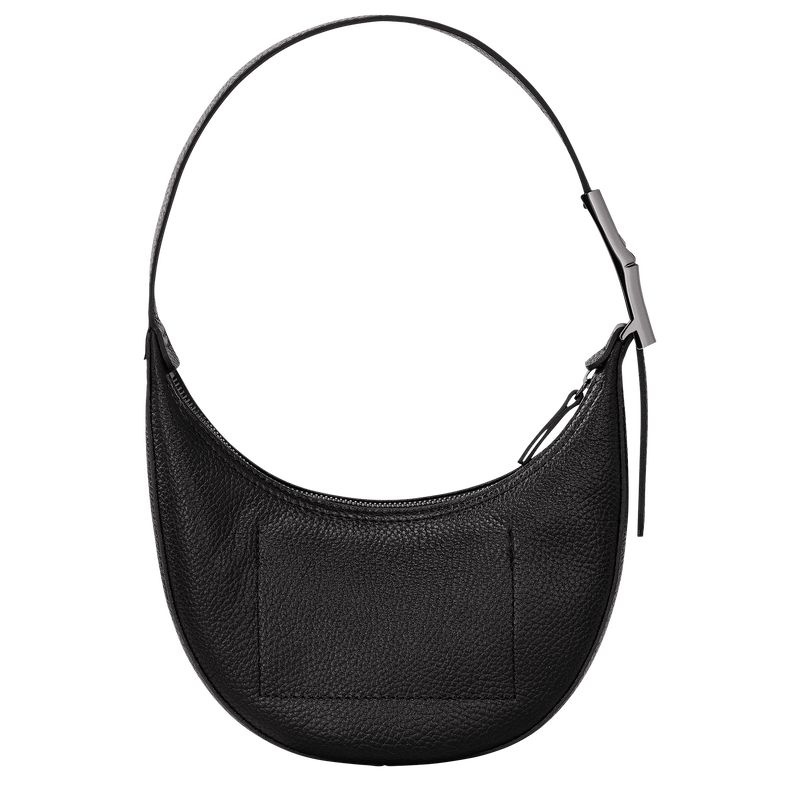 Bolsa Hobo Longchamp Roseau Essential S Feminino Pretas | 5860-HAEPL