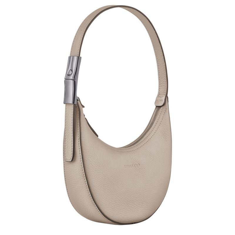 Bolsa Hobo Longchamp Roseau Essential S Feminino Cinzentas | 0614-ABKFX