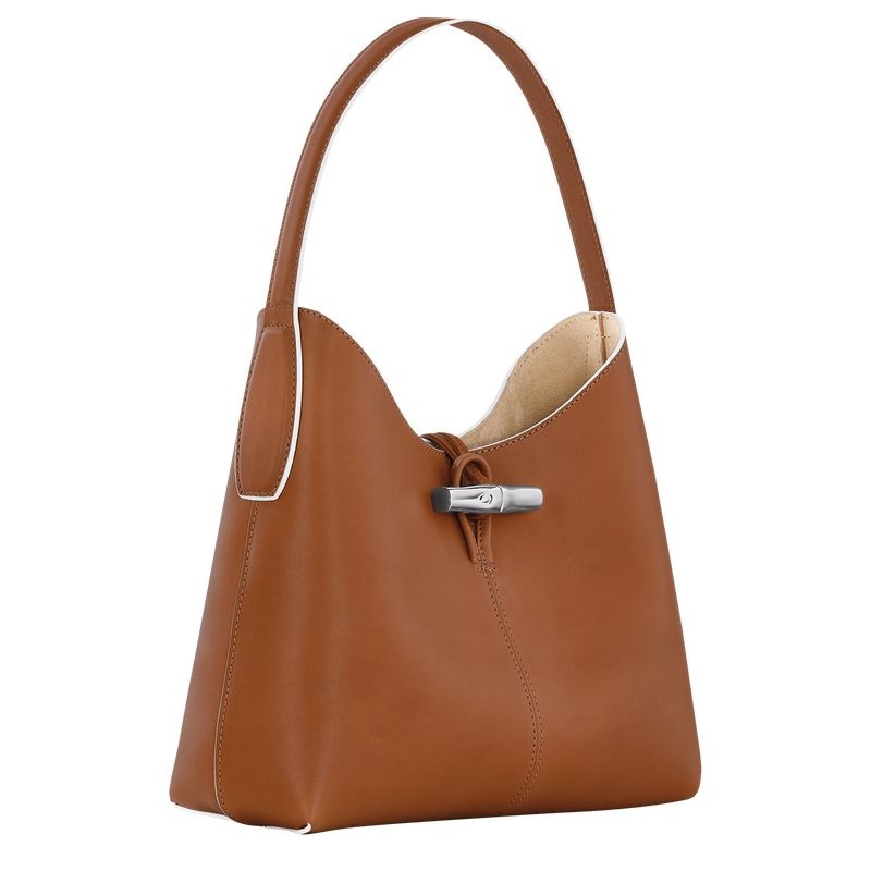 Bolsa Hobo Longchamp Roseau M Feminino Marrom | 6273-LHASW