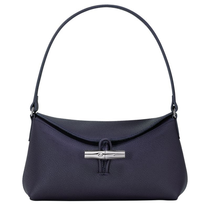 Bolsa Hobo Longchamp Roseau S Feminino Azul Marinho | 1652-UZJBT