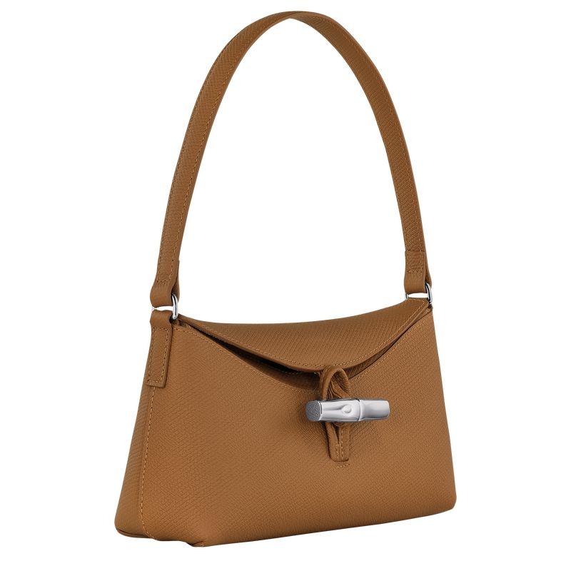 Bolsa Hobo Longchamp Roseau S Feminino Bege | 3487-EXSRW