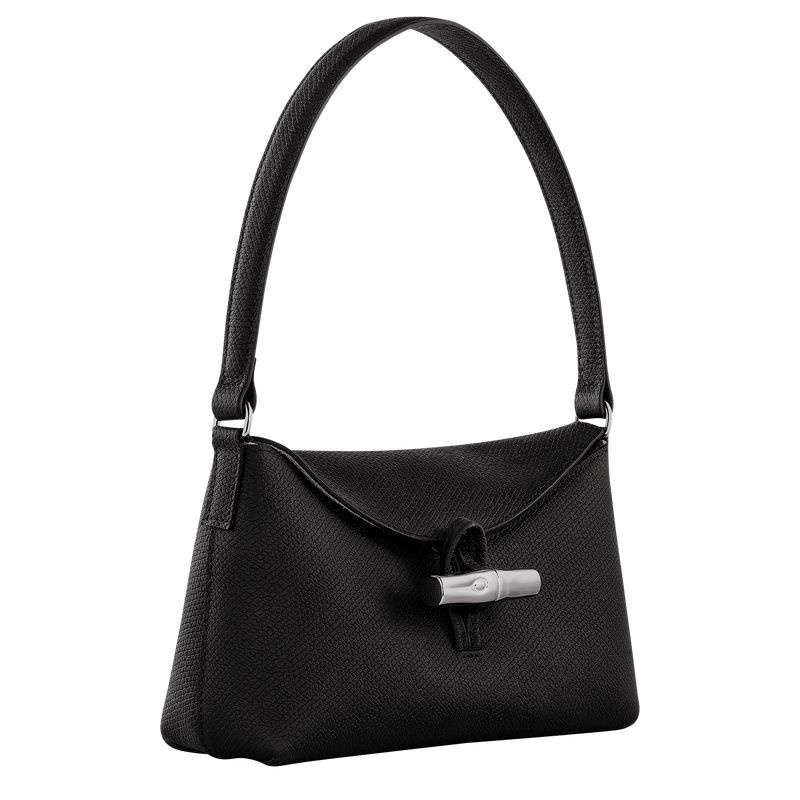 Bolsa Hobo Longchamp Roseau S Feminino Pretas | 1203-XNMAS