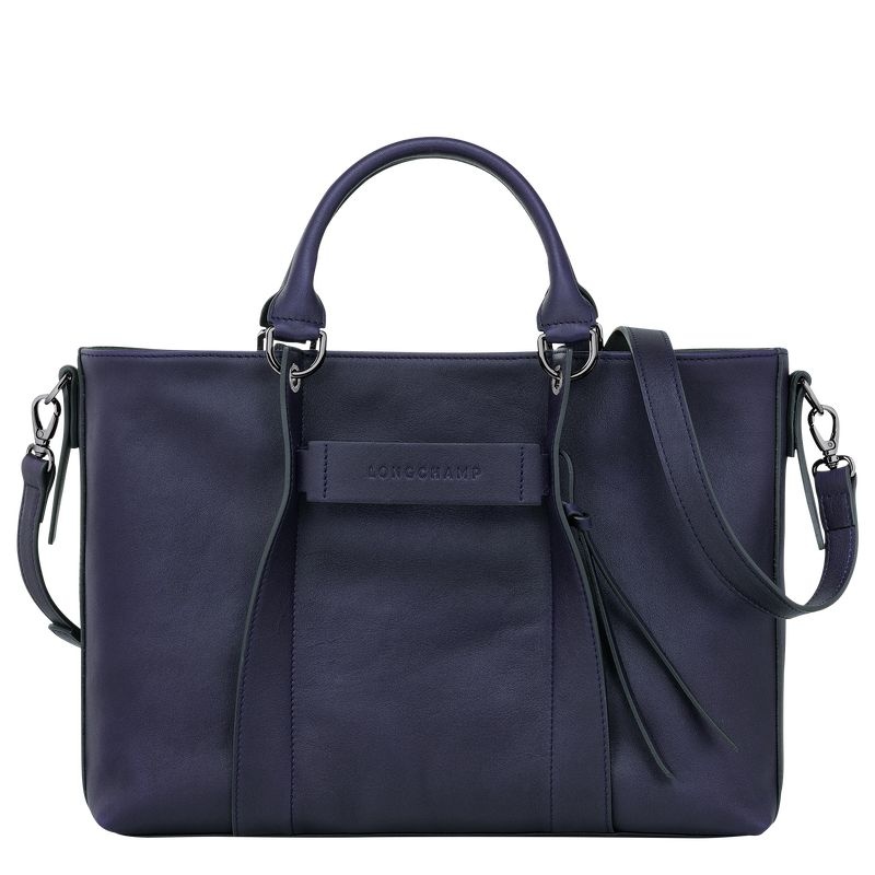 Bolsa de Mão Longchamp 3D L Feminino Azul Marinho | 1740-MIKQS