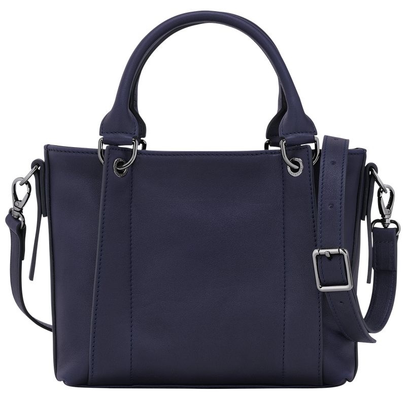 Bolsa de Mão Longchamp 3D S Feminino Azul Marinho | 4257-FVEXN