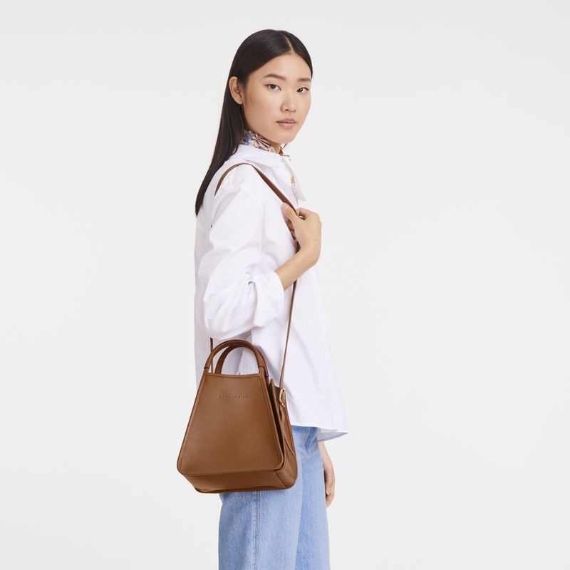 Bolsa de Mão Longchamp Le Foulonné S Feminino Marrom | 4567-RFIEB